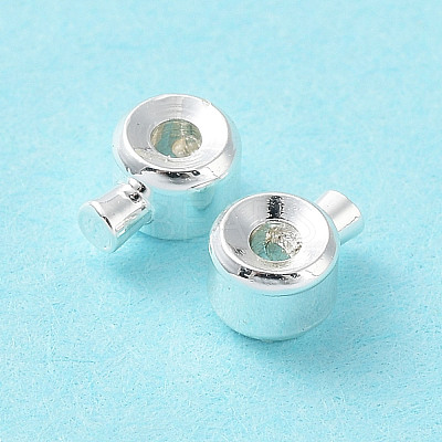 Brass Crimp Beads KK-Z030-17A-S-1