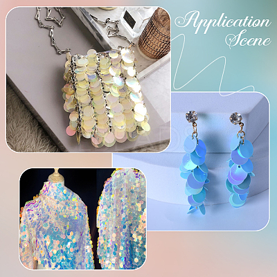 PVC Sequin Pendants KY-WH0083-009B-1
