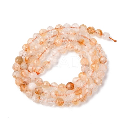 Natural Citrine(Heated) Beads Strands LS-G-G155-B03-02-1