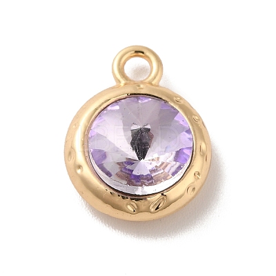 Glass Pendants PALLOY-O106-21G-04-1