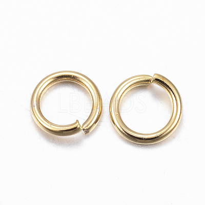 304 Stainless Steel Open Jump Rings X-STAS-H558-03G-1