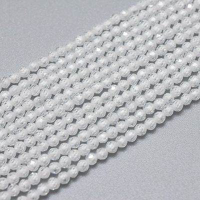 Cubic Zirconia Beads Strands X-G-G792-47-01A-1