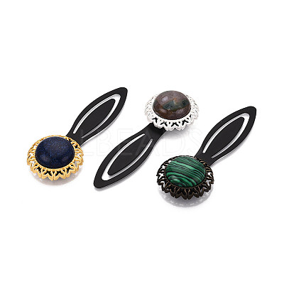 Alloy & Iron Bookmark Cabochon Settings PALLOY-N184-07S-1