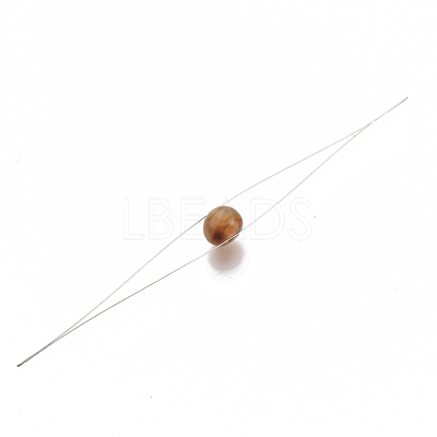 Iron Big Eye Beading Needles TOOL-N006-01-1