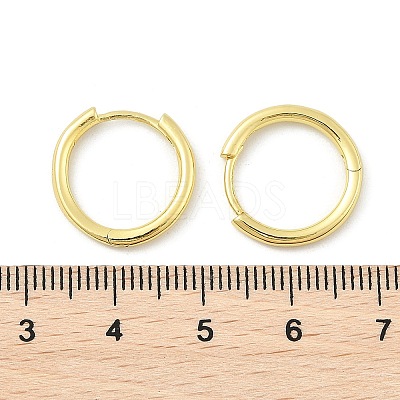 Brass Huggie Hoop Earrings EJEW-K083-29G-1