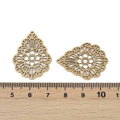 201 Stainless Steel Pendants LS-STAS-U052-02F-G-1