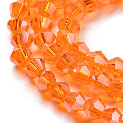 Transparent Electroplate Glass Beads Strands LS-EGLA-A039-T3mm-A11-1