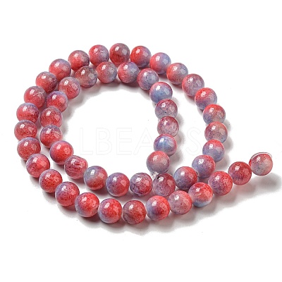 Dyed Natural White Jade Beads Strands G-F764-02D-1