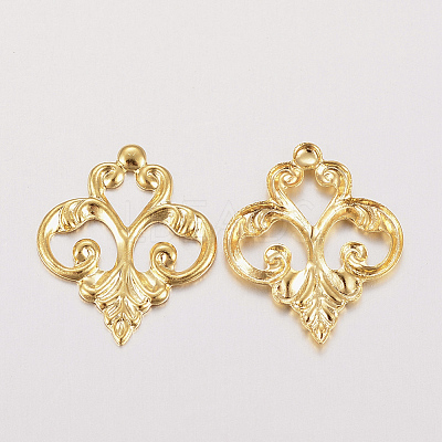 201 Stainless Steel Filigree Joiners Links STAS-F162-08G-1