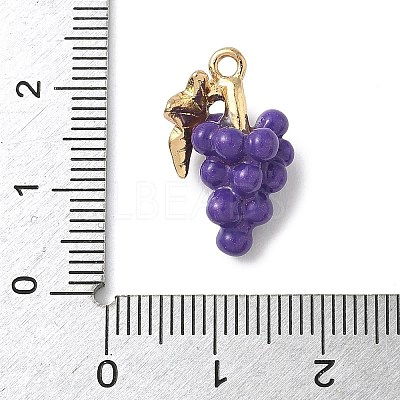 Fruit Theme Alloy Enamel Pendants LS-PALLOY-P314-01B-G-1