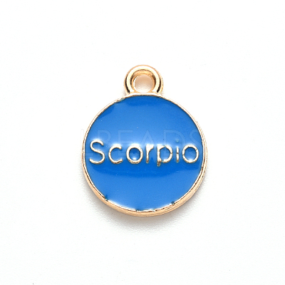 Alloy Enamel Pendants X-ENAM-S124-01A-02L-1