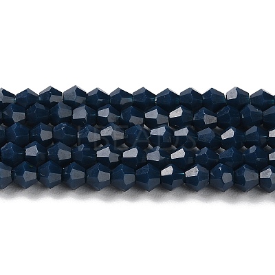 Opaque Solid Color Imitation Jade Glass Beads Strands GLAA-F029-P4mm-09-1