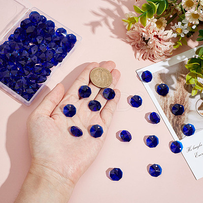 80Pcs Glass Sew on Rhinestones GLAA-ME0001-15B-1