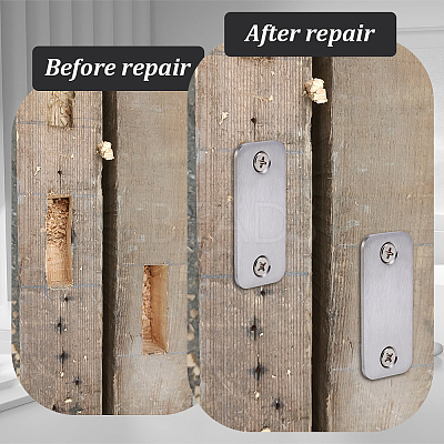 201 Stainless Steel Door Lock Hole Cover Plate DIY-WH0750-373B-1