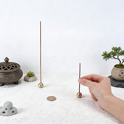 Brass Incense Burner Holder AJEW-WH0077-233C-1