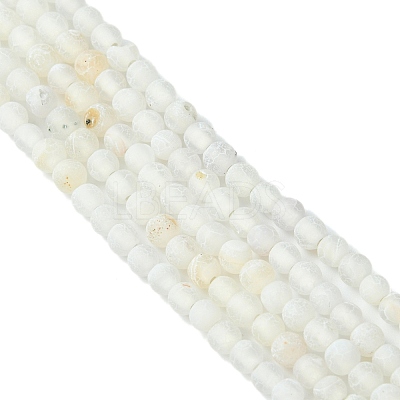 Natural Crackle Agate Beads Strands G-G055-4mm-5-1