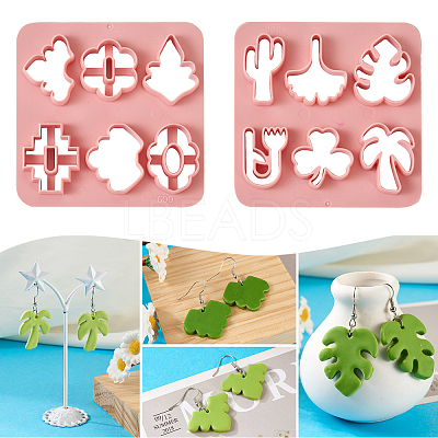 2Pcs ABS Plastic Clay Molds DIY-TA0004-57-1