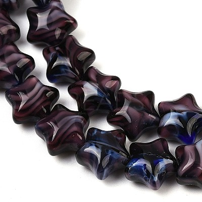 Handmade Millefiori Glass Beads Strands LAMP-H067-01K-1