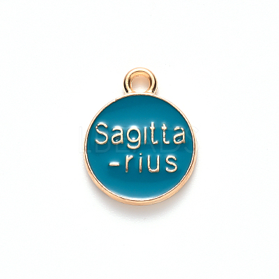 Alloy Enamel Pendants ENAM-S124-01A-05F-1