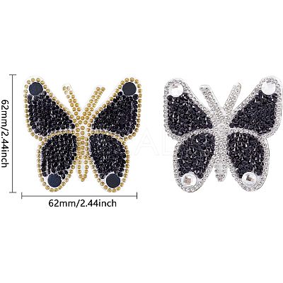 Butterfly Rhinestone Patches DIY-FG0001-36-1