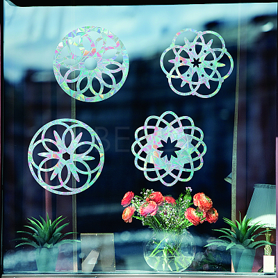 Waterproof PVC Colored Laser Stained Window Film Adhesive Stickers DIY-WH0256-053-1