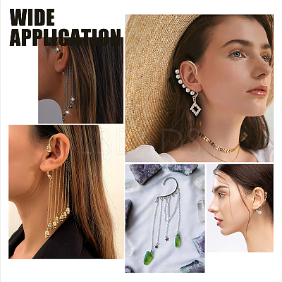 36Pcs 3 Colors Alloy Ear Cuff Findings FIND-PH0004-42-1
