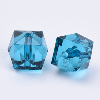 Transparent Acrylic Beads X-TACR-Q259-8mm-V18-1
