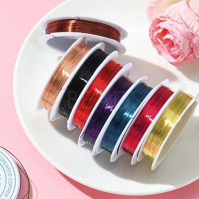 Round Copper Jewelry Wire CWIR-S002-0.4mm-M-1