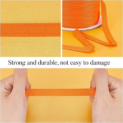 Cotton Twill Tape Ribbons OCOR-WH0058-35Q-1