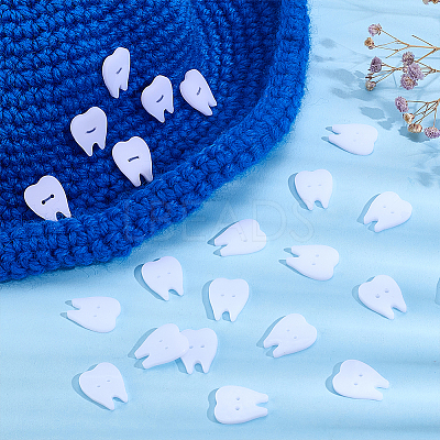60Pcs Acrylic Buttons BUTT-PH0001-59B-01-1
