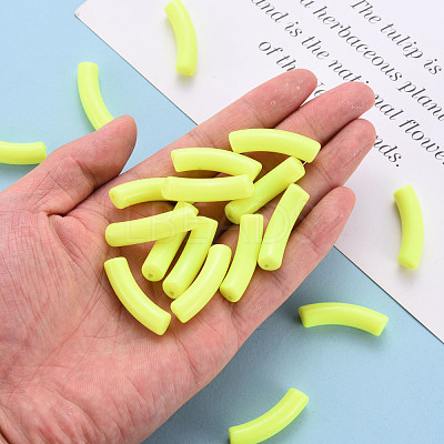 Opaque Acrylic Beads X-MACR-S372-002B-S023-1