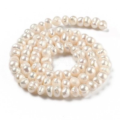Natural Cultured Freshwater Pearl Beads Strands PEAR-L033-01-1