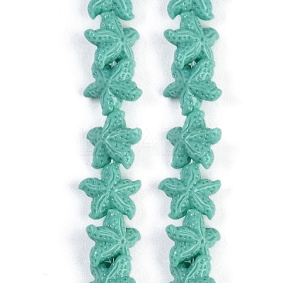 Synthetic Coral Dyed Carved Beads Strands X-CORA-K009-06A-05-1