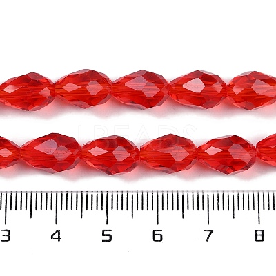 Transparent Glass Beads Strands EGLA-N013-T8mm-D12-1