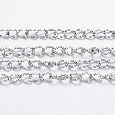 Tarnish Resistant 304 Stainless Steel Curb Chains CHS-H017-03P-10M-1