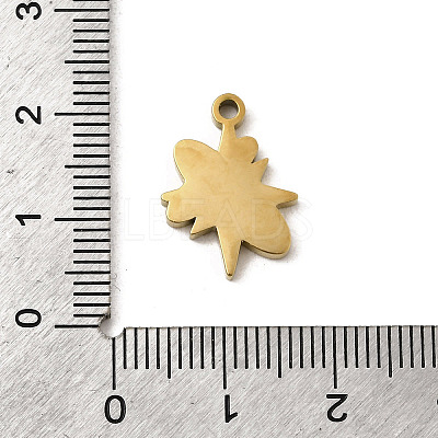 304 Stainless Steel Enamel Pendants STAS-I335-08G-1