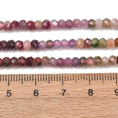 Gradient Color Natural Multicolor Tourmaline Beads Strands G-D110-E02-04-1