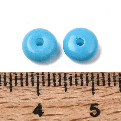 Baking Paint Opaque Glass Beads GLAA-A045-06K-1