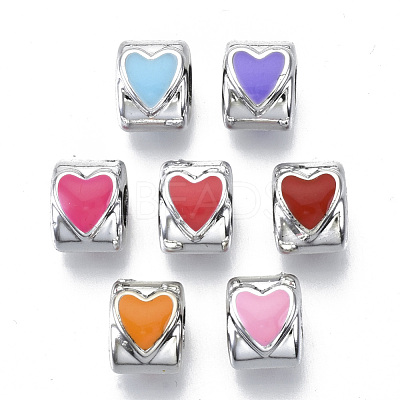 UV Plating Acrylic European Beads OACR-N010-004P-1