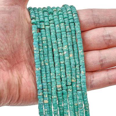 Dyed Synthetic Imperial Jasper Beads Strands G-Z089-A03-C-1