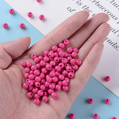 Opaque Acrylic Beads MACR-S370-C6mm-A13-1