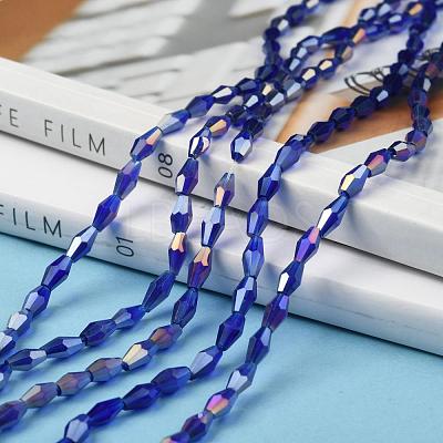 Opaque Glass Beads Strands GLAA-P001-04A-05-1