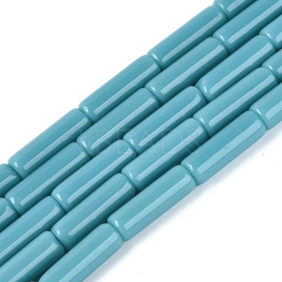 Opaque Solid Color Glass Beads Strands GLAA-N070-01A-C03-1