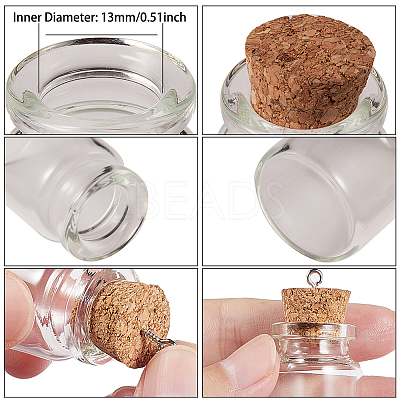 Glass Bottles AJEW-SC0001-11-1