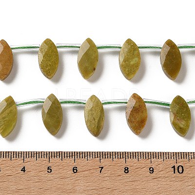 Natural Green Opal Beads Strands G-P607-A08-01-1
