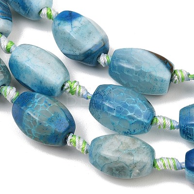 Natural Dragon Veins Agate Beads Strands GG-CBA8E33-A01-01-1