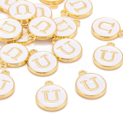 Golden Plated Alloy Charms X-ENAM-S118-01U-1