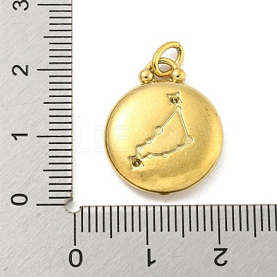 304 Stainless Steel Pendants Rhinestone Settings STAS-O009-01J-G-1