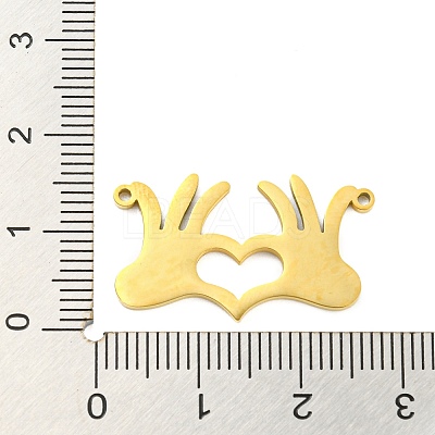 304 Stainless Steel Pendants STAS-Q255-07G-1