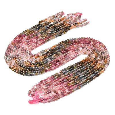 Gradient Color Natural Multicolor Tourmaline Beads Strands G-D110-F02-02-1